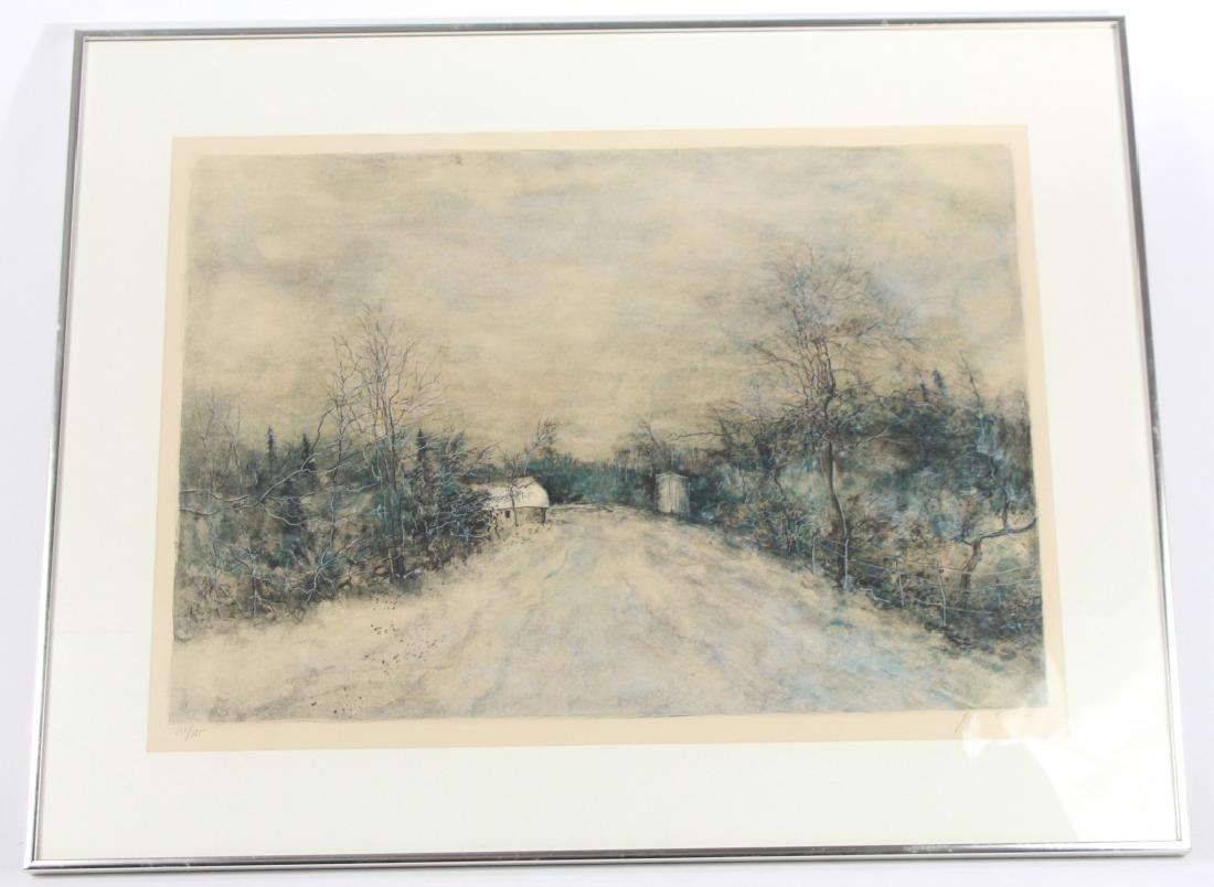 Bernard Gantner Pencil Signed Lithograph Landscape (1 of 6)