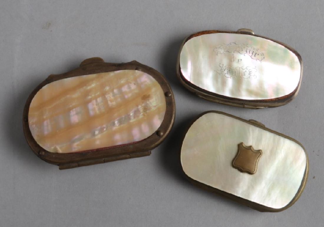 3 19th C Grand Tour French Mother of Pearl Purses (1 of 7)