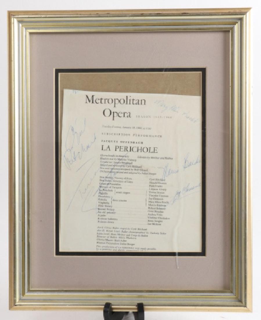 1966 MET Opera "La Perichole" Autographed Print (1 of 5)