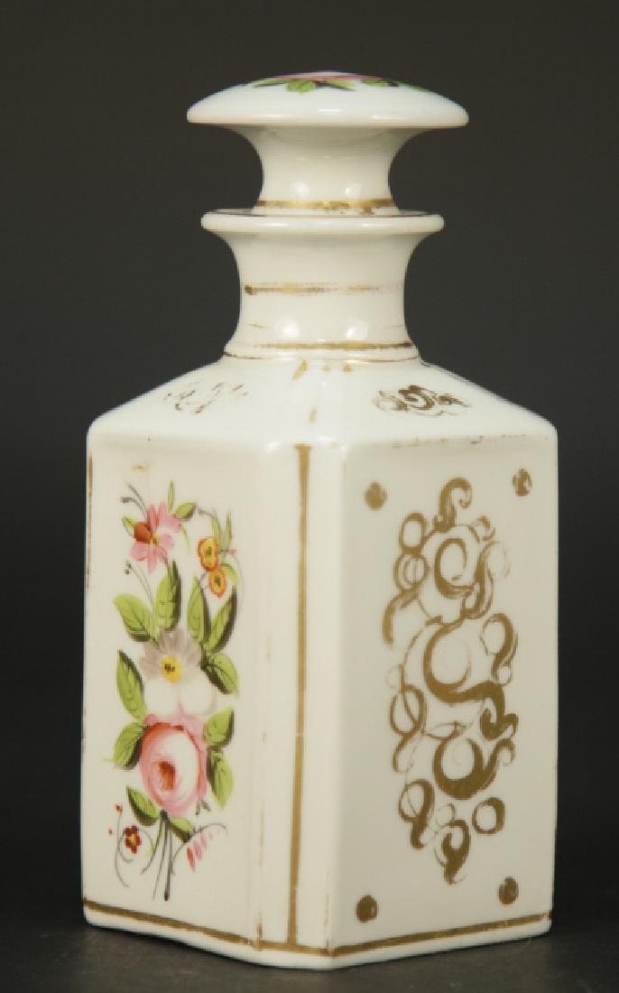 Antique Gilt Decorated Porcelain Perfume Bottle (1 of 7)