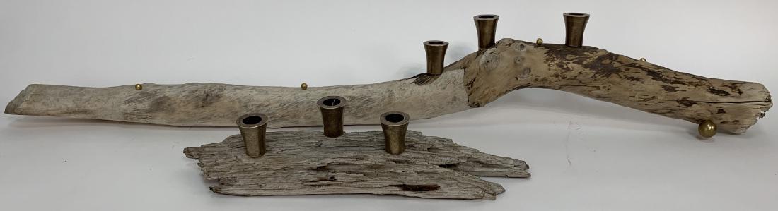 2 Custom Driftwood Centerpieces / Candle Holders (1 of 3)