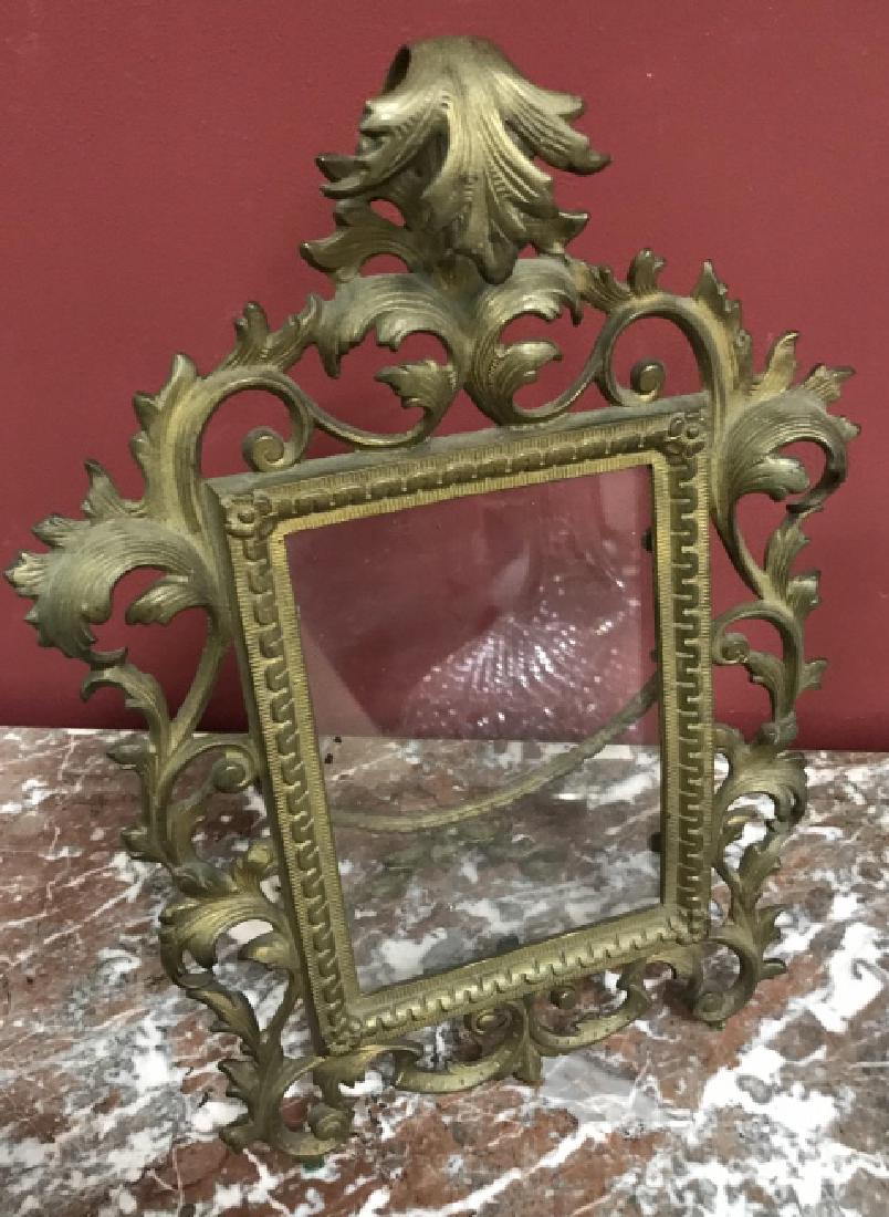 Antique Gilt Ormolu Scrollwork Picture Frame (1 of 4)