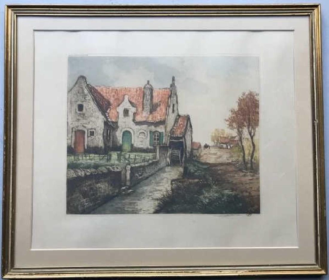Antique Pencil Signed & Framed English Print (1 of 4)