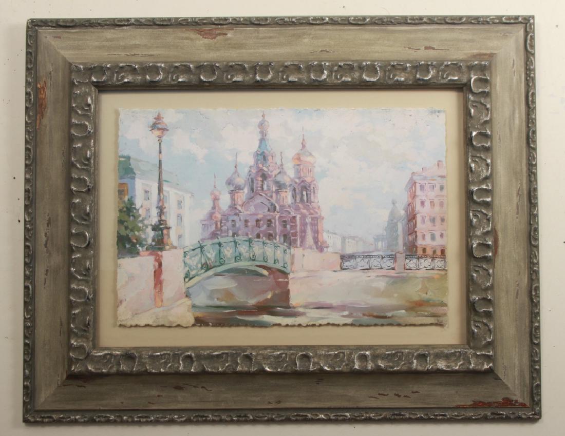 Russian-Impressionist Giclee on Paper Print Framed (1 of 8)