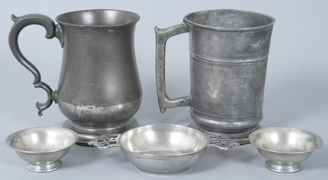 Antique Pewter Hand Forged Serving Pieces (1 of 10)