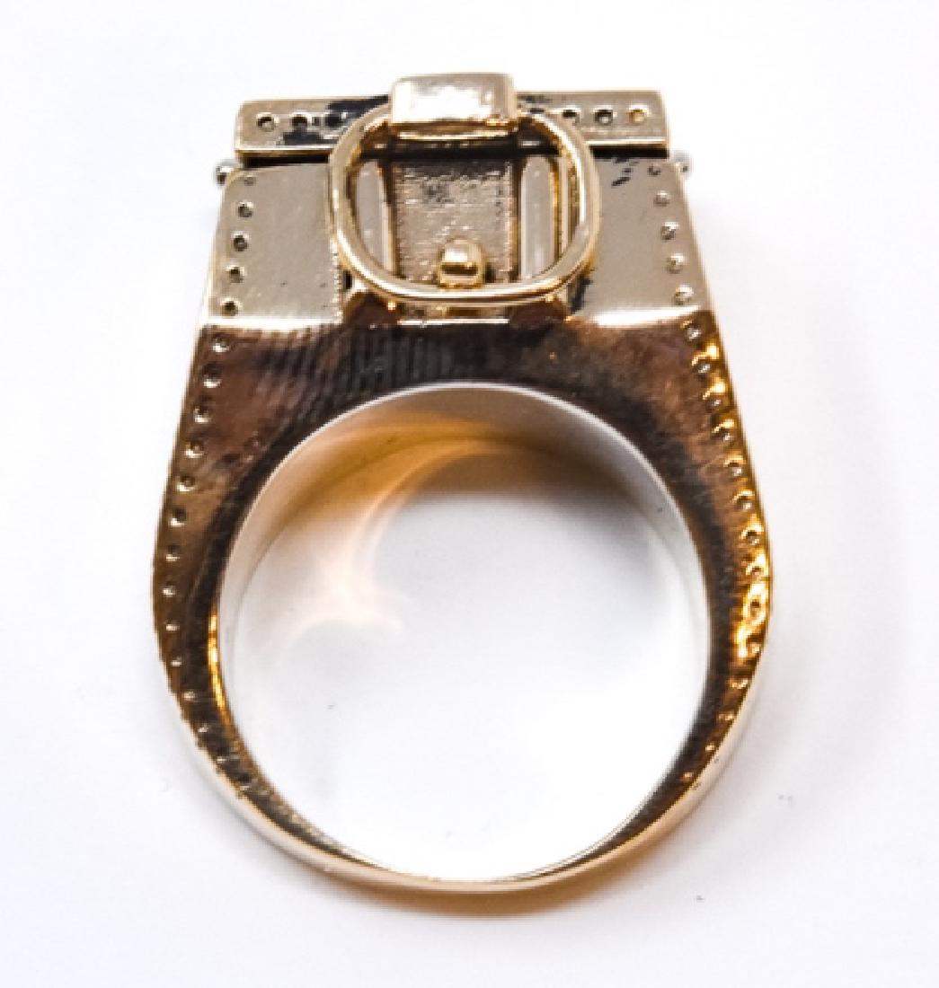 Vermeil Sterling Silver Treasure Chest Poison Ring (1 of 5)