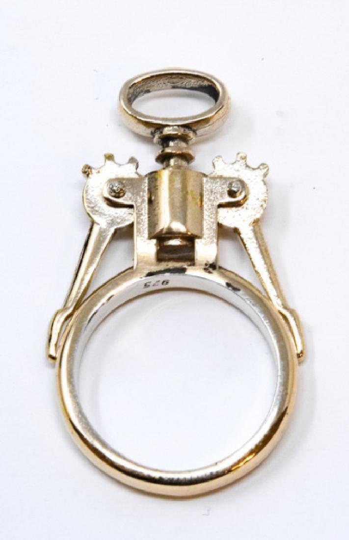 Figural Sterling Silver Corkscrew Ring (1 of 5)