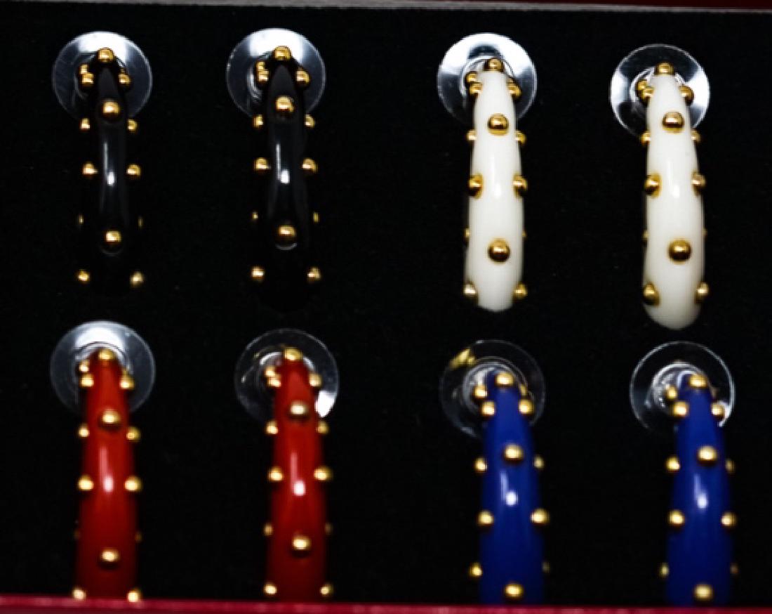 Vintage Kenneth J Lane Set of Hoop Earrings (1 of 8)