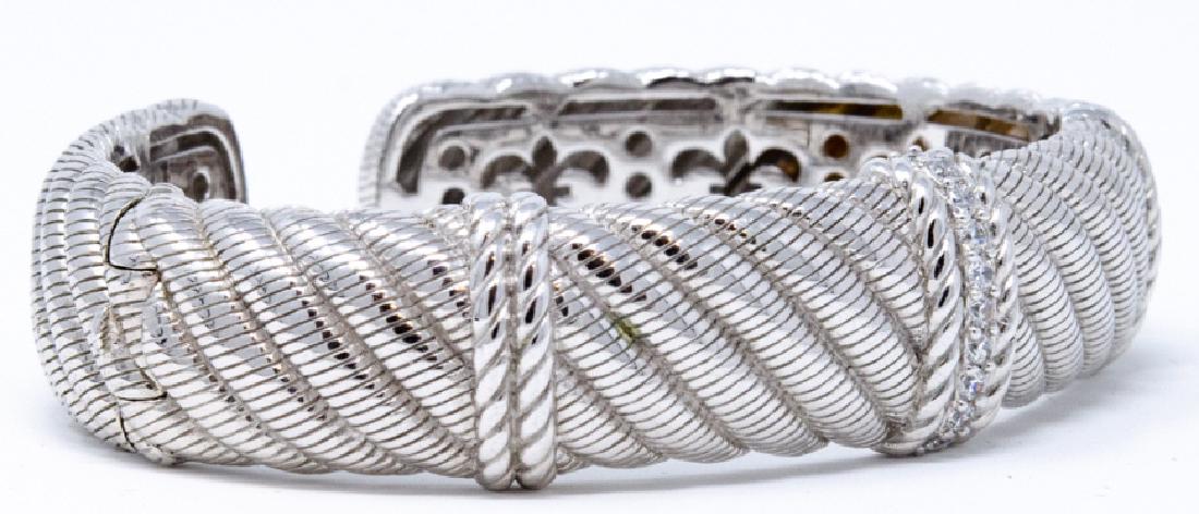 Judith Ripka Sterling Silver Cuff Bracelet (1 of 8)
