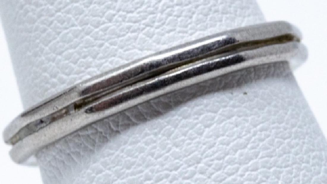Estate Platinum Textured Band Ring (1 of 4)