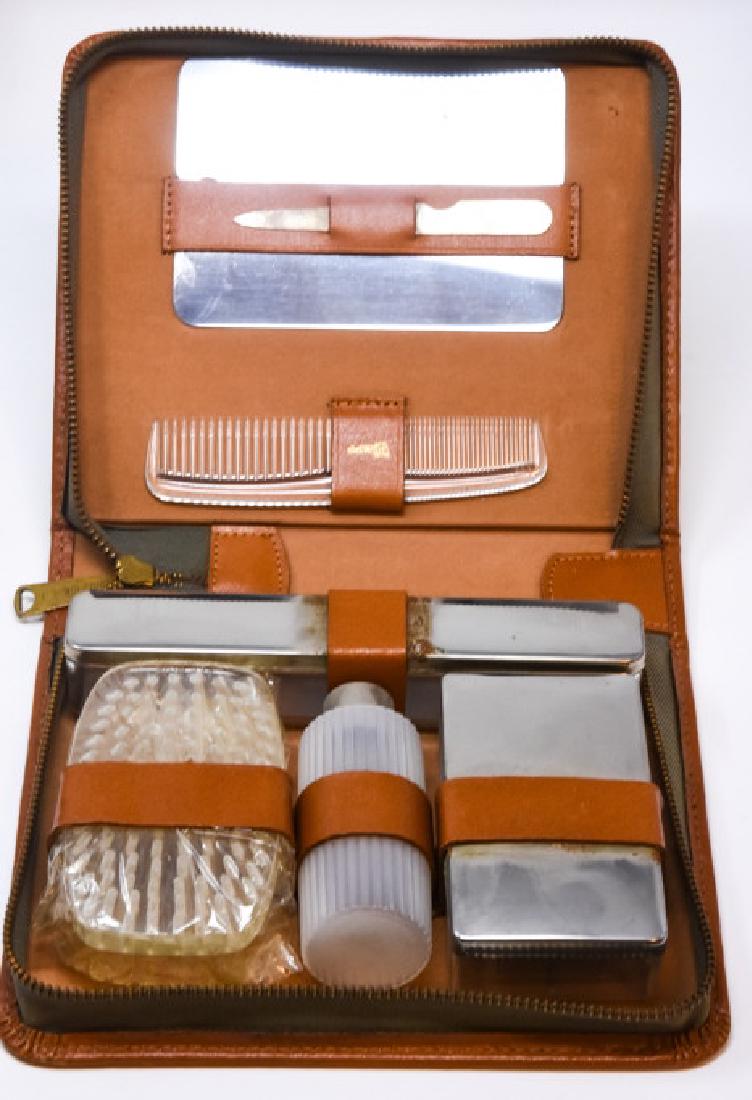 Art Deco Style Silver Plate Vanity Set in Case (1 of 7)