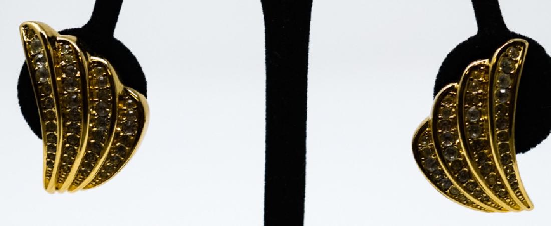 Vintage Christian Dior Pave Channel Set Earrings (1 of 5)