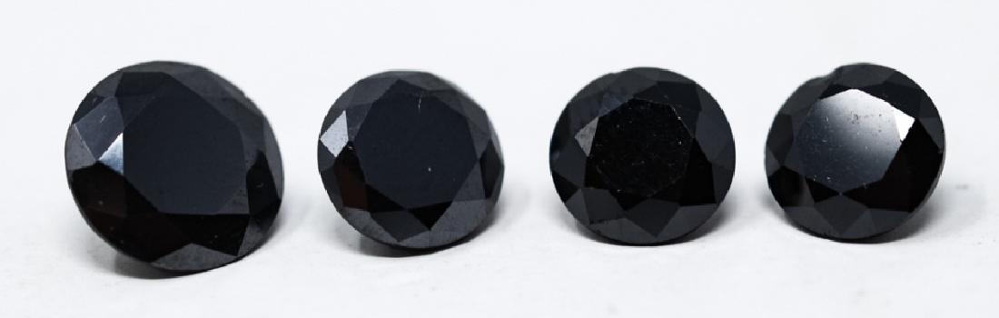 Loose Stones - 4 Black Moissanites (1 of 7)