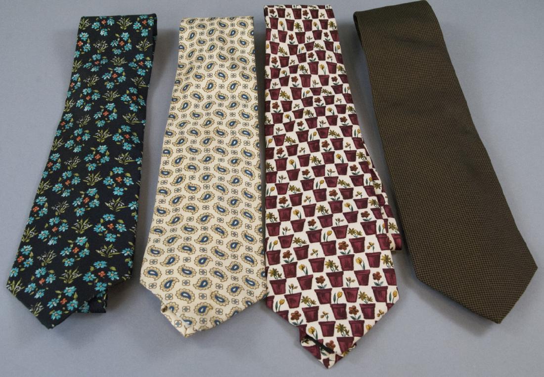 Four Vintage Burberry Men's Silk Neck Ties (1 of 4)
