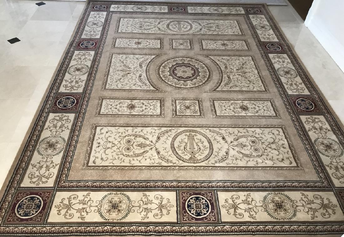 Contemporary French Aubusson Motif Beige Carpet (1 of 5)