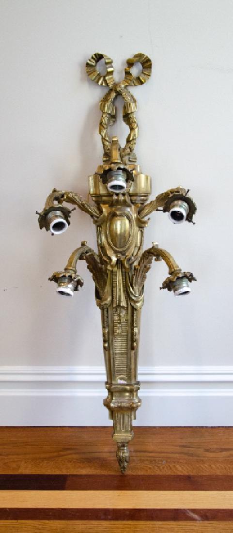 French Empire Napoleonic Style Gilt Bronze Sconce (1 of 5)