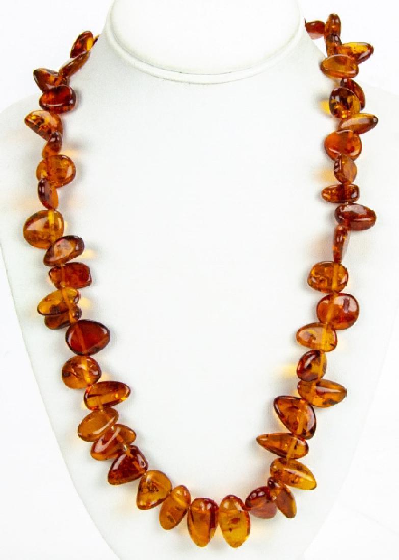 Vintage Amber Bead / Strand Necklace (1 of 4)