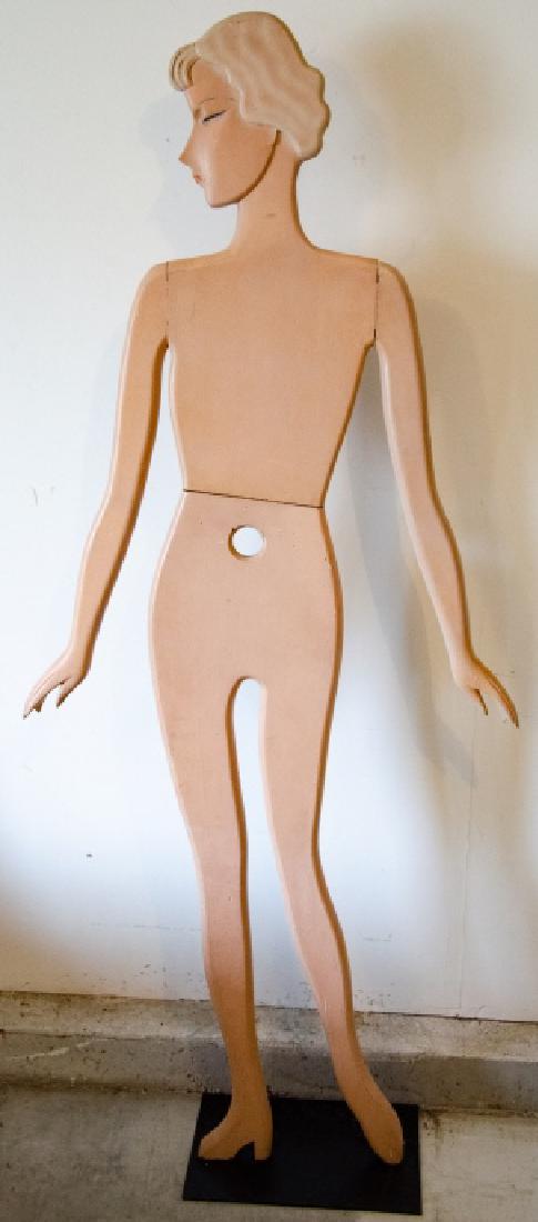 1920's Art Deco Wooden Female Mannequin (1 of 5)