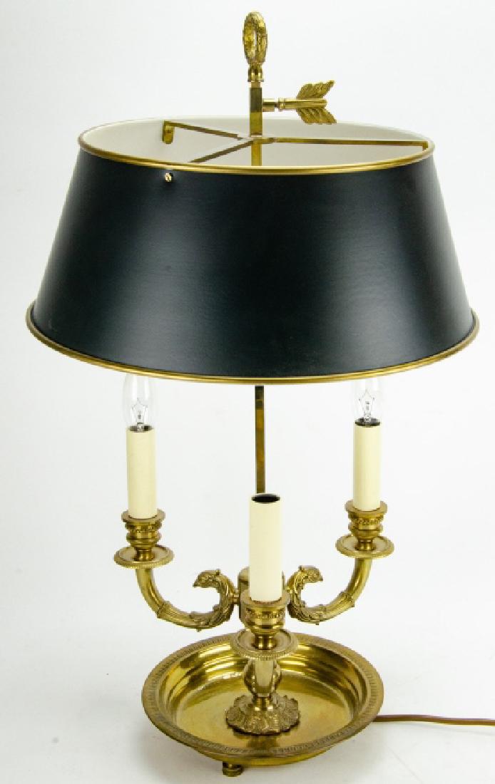 Vintage French Empire Style Brass Boulette Lamp (1 of 6)
