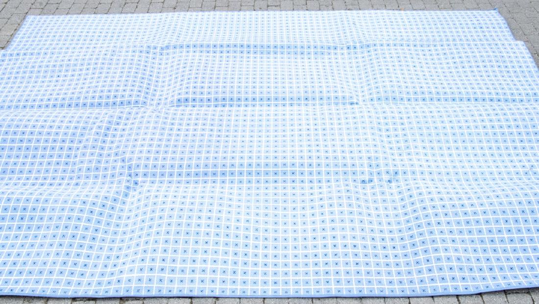 Contemporary Area Light Blue Carpet (1 of 6)