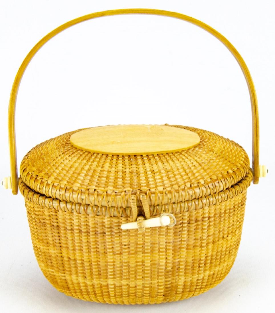 Handmade American Folk Art Nantucket Basket (1 of 6)