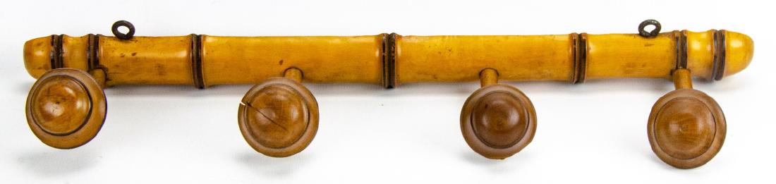 Antique 19th C Faux Bamboo Coat Rack Hatstand (1 of 6)