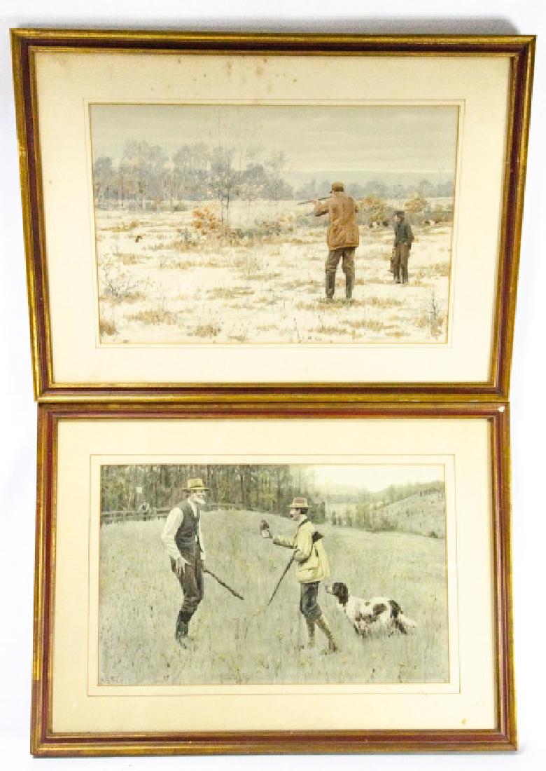 Pair A. B. Frost Field Hunting Prints Framed (1 of 10)