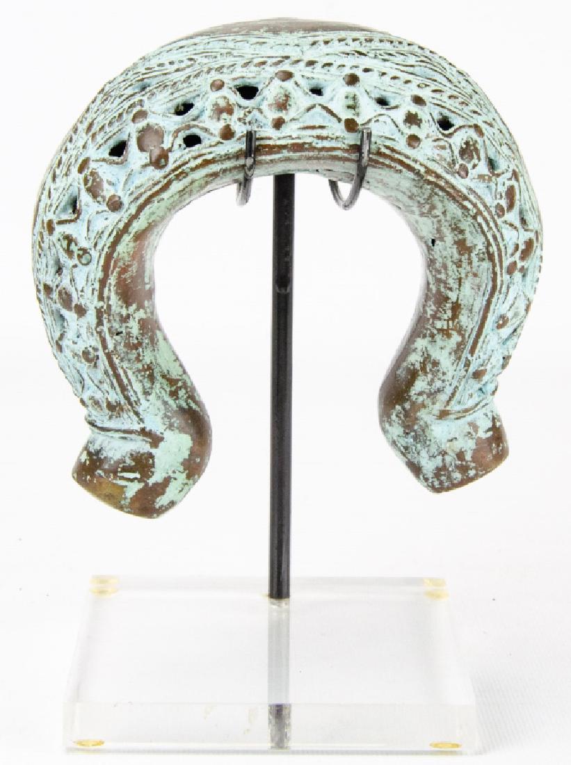 African Benin Bronze Tribal Bracelet W Patina (1 of 6)