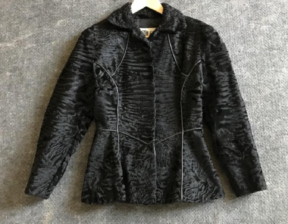 Vintage Persian Black Lamb's Wool Jacket (1 of 4)