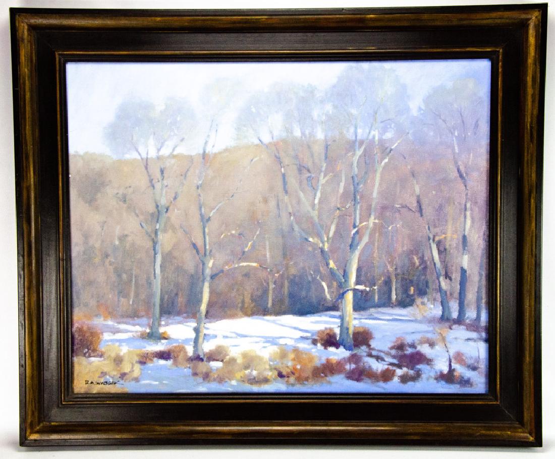 Robert A. Waltsak Winter Landscape Oil Painting (1 of 7)