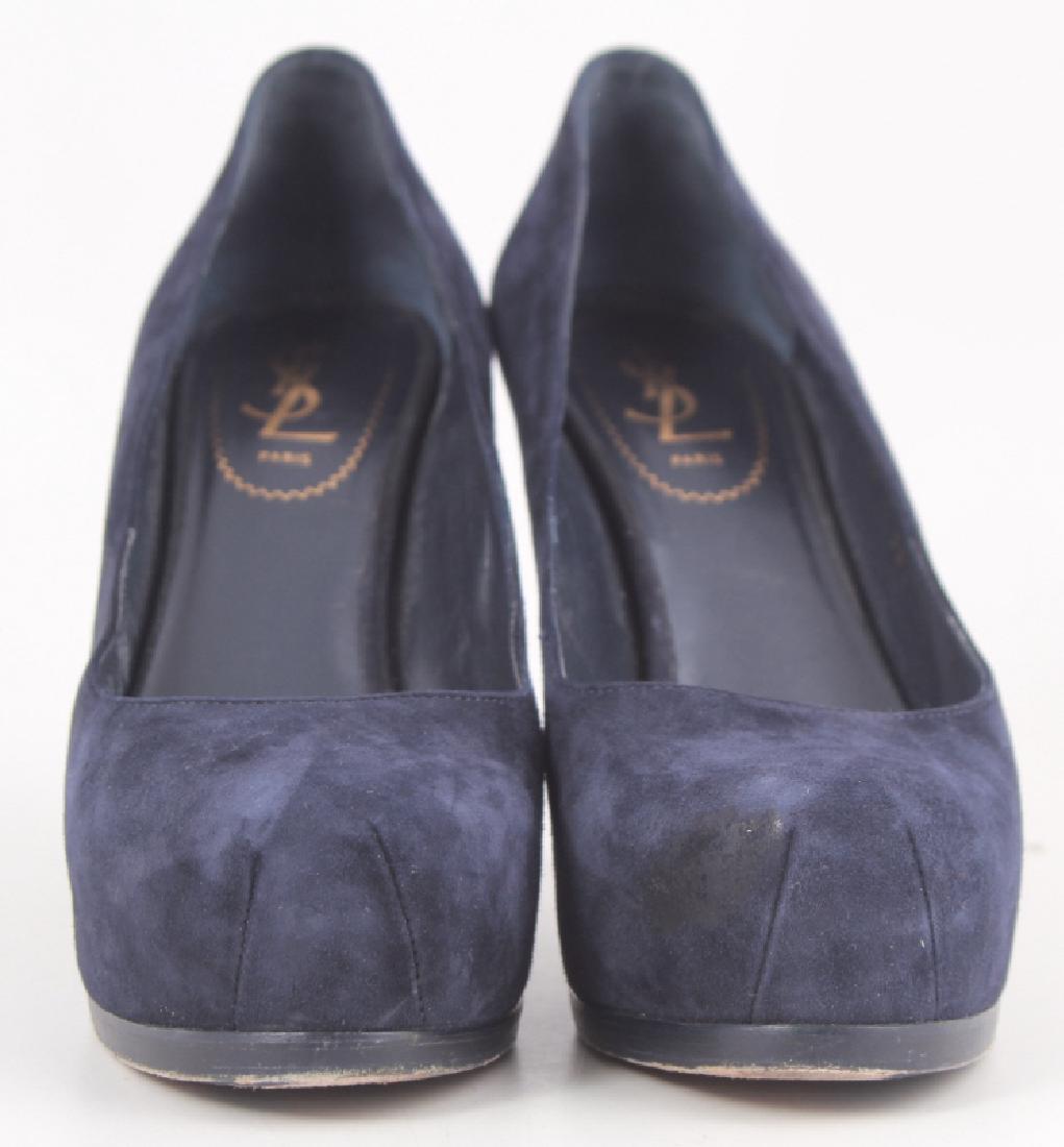 Vintage Yves Saint Laurent Suede Stiletto Heels (1 of 5)