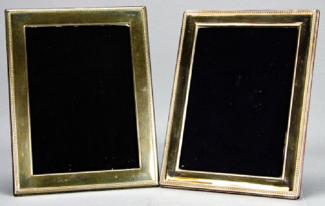 2 Carrs Sterling Silver Picture Frames: 2 Carrs Sterling Silver Picture Frames. Both are marked "Carrs Silver" on the back. 8.5 inches x 6.5 inches. Property of Rye, NY estate.