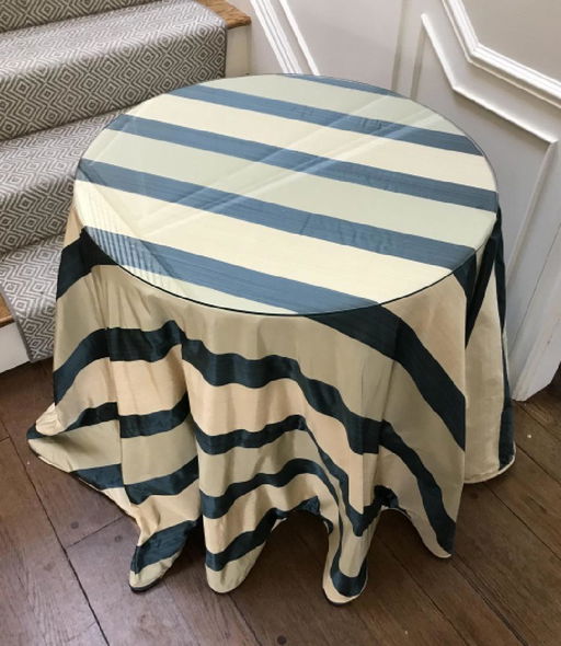 Custom Made Silk Table Cloth Round End Custom Made Silk Table Cloth Round End