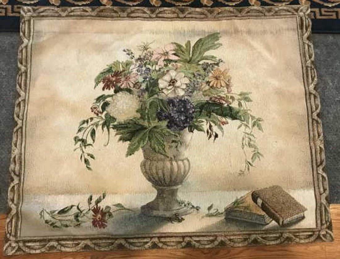 Vintage Machine Made Tapestry Wall Hanging: Vintage Machine Made Tapestry Wall Hanging. Measures 33 x 41 inches. Property of a Larchmont, New York estate.