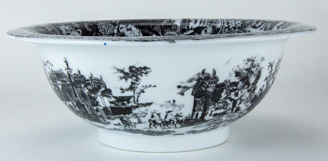 Large English Victoria Ware Ironstone Bowl: Large English Victoria Ware Ironstone Bowl. Measures 5 x 12 inches.