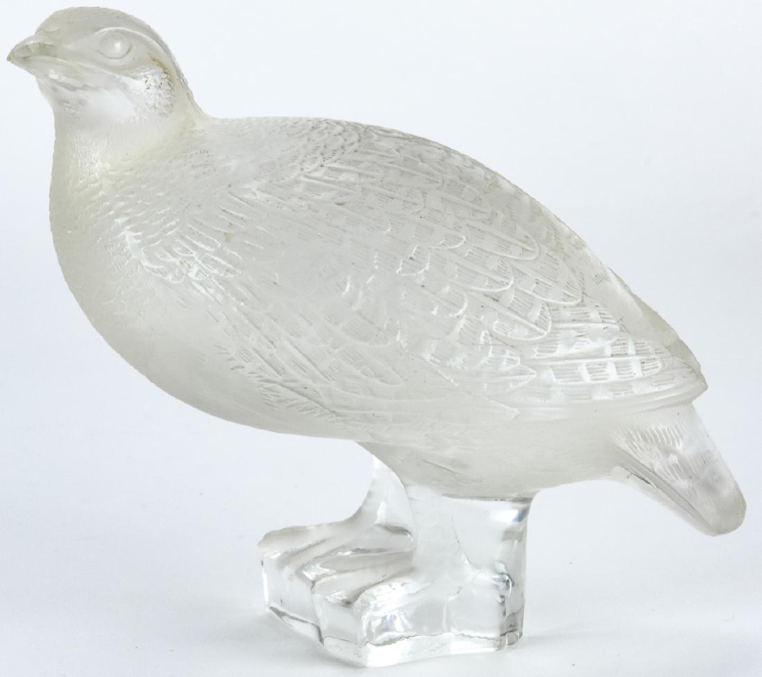 French Art Glass Lalique Crystal Dove (1 of 6)