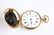 Antique 14k Gold & Diamond Waltham Pocket Watch - 3