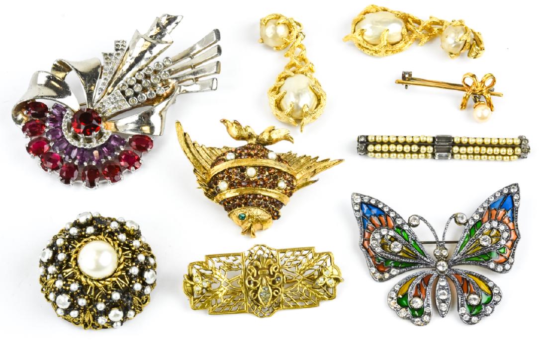 Lot of Costume Jewelry - Some Signed (1 of 10)