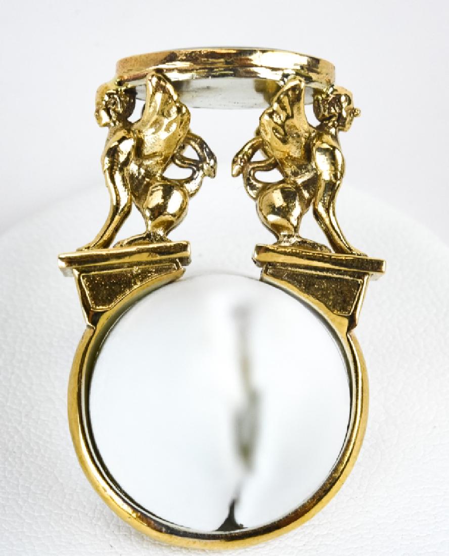 Italian Renaissance Style Griffin Signet Ring (1 of 6)