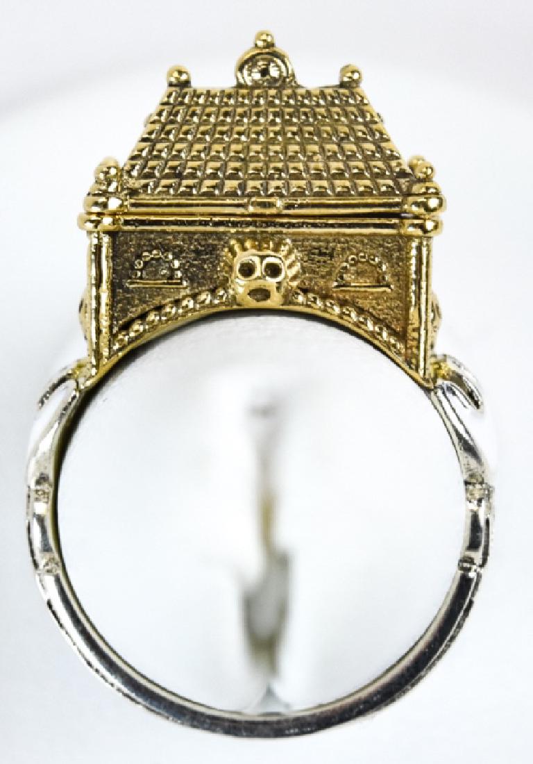 Sterling Silver Enamel Treasure Chest Poison Ring (1 of 8)