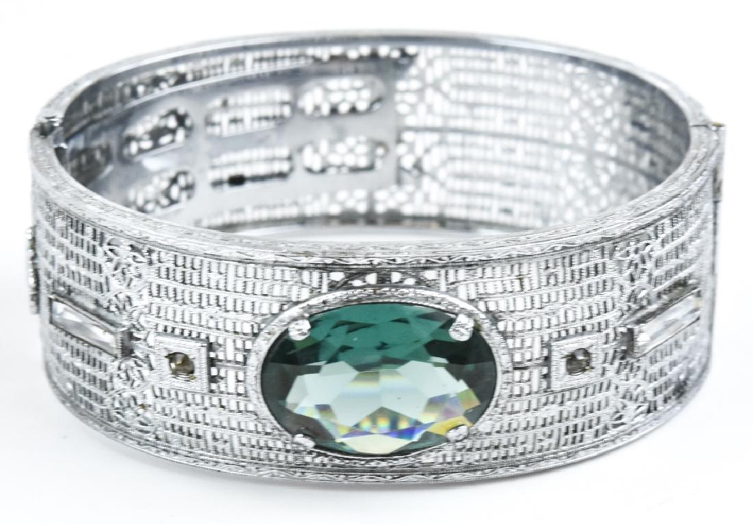 Antique Edwardian Style Filigree Bangle Bracelet (1 of 5)