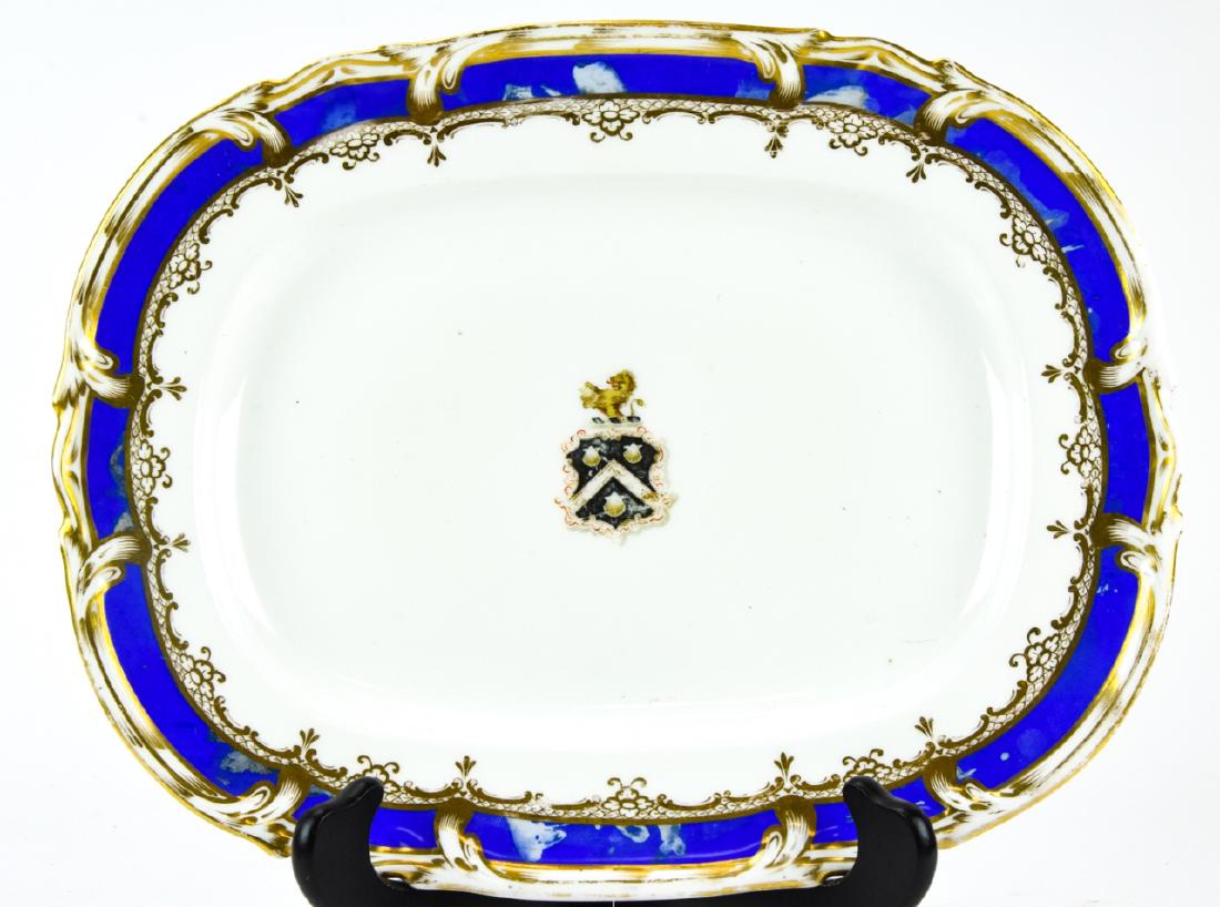 Antique 19th C Old Paris Porcelain Armorial Tray (1 of 6)