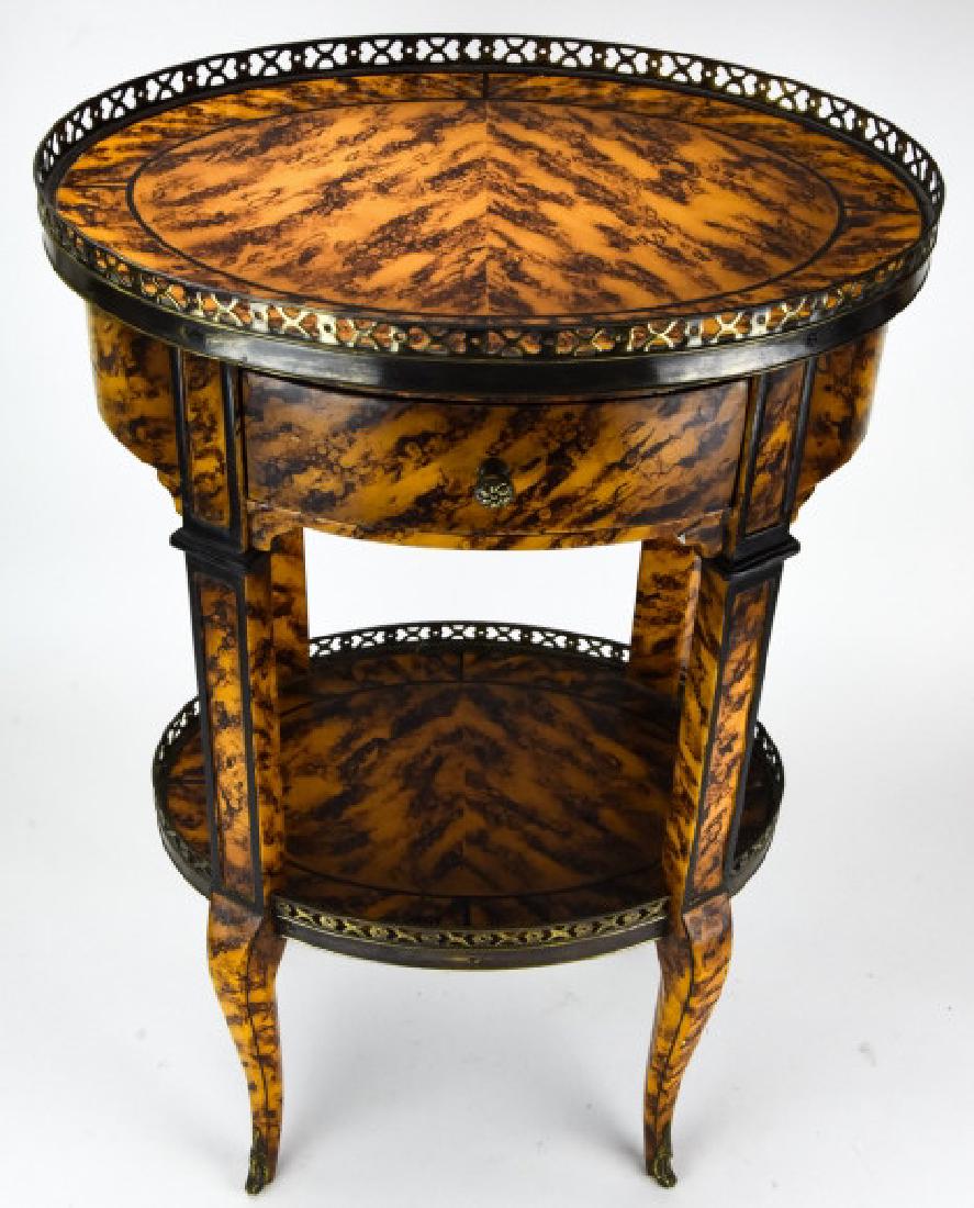 Theodore Alexander Faux Tortoise Shell End Table (1 of 10)