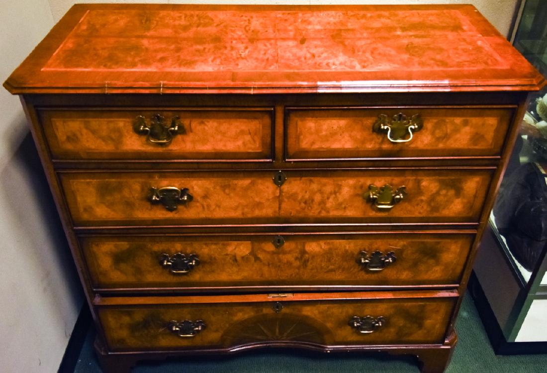 Antique 19th C Federal Style Walnut Bureau (1 of 9)