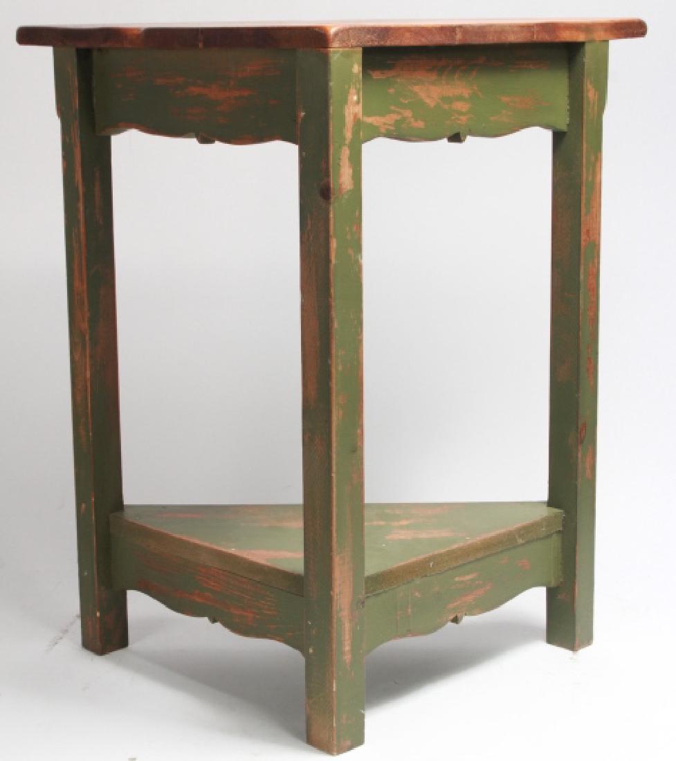 Shabby Chic Style Distressed Corner Shelf (1 of 4)