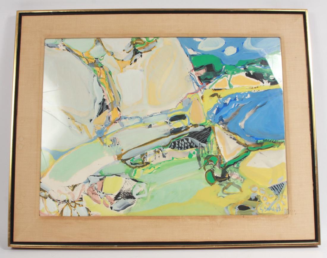 Gabriel Godard Abstract Tempera Painting (1 of 8)