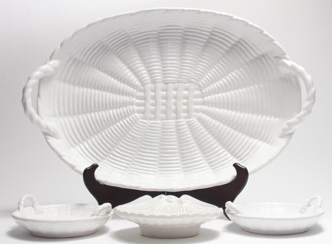 Casafina Blanc de Chine Basket Weave Platters (1 of 7)
