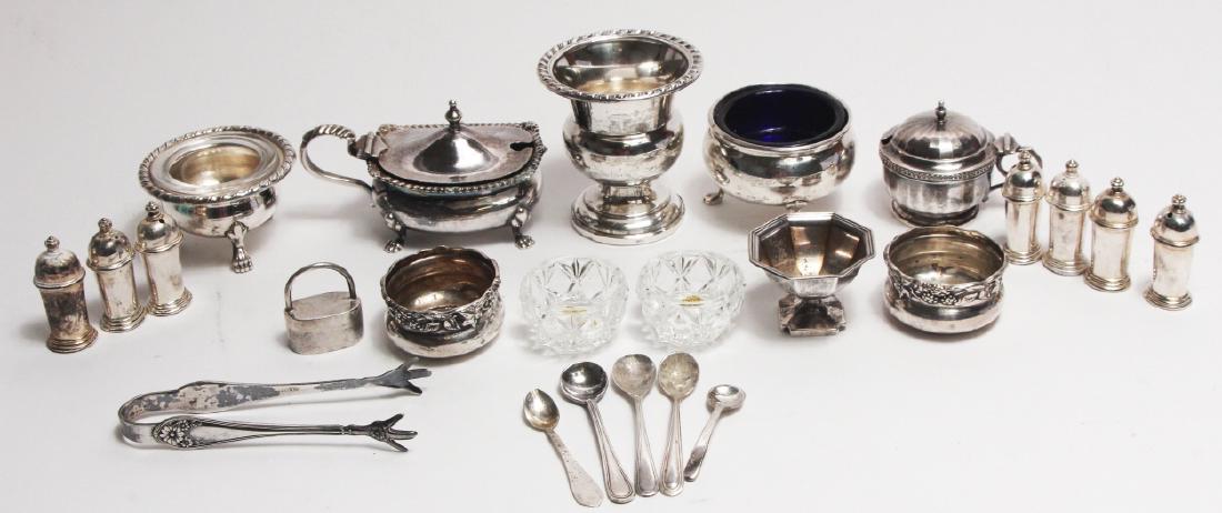 Collection Sterling Silver Salts + Spoons (1 of 9)