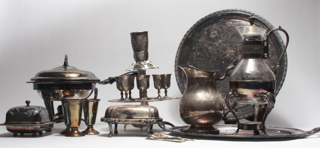 Collection of Silver Plate Serving Pieces (1 of 10)