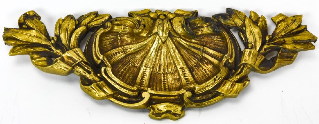 Antique French Rococo Rocaille Shell Ormolu Plaque (1 of 5)